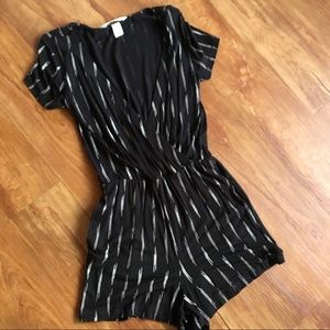 Black and white romper